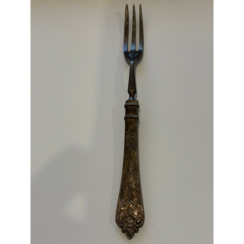 Antique Canadian Pacific Silver Plated Cocktail Fork Elkihngton 1922